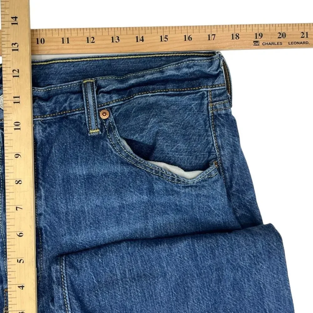 LEVI'S JEANS 501 Straight Leg Denim Blue Jeans SZ 36 x 36